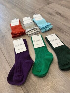 Bundle of Kids Knee High Socks - Multi Color Pack